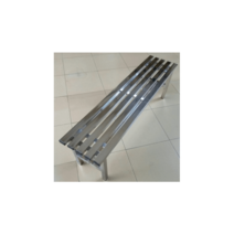 야외 스테인리스 벤치 실내 의자 병원 카페 헬스장, 길이150x폭35x높이45cm - 202 스텐