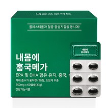 내몸에 홍국메가 콜레스테롤 중성지방 낮추는 홍국 영양제 LDL HDL 개선 건강기능식품, 60정, 4개