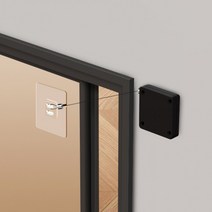 자동도어클로저 슬라이딩도어 엘로시오 미닫이문잠금장치 무타공 자동문닫힘 / 문렬림방지 현관안전고리, 엘로시오 도어클로저(블랙)