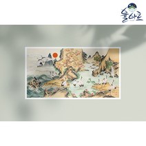 군학장생도 1 민화 도안 본그림 민화그리기 본 공모전 취미 원데이클래스 수업자료 컬러링 민화본, 고급 닥순지, A1