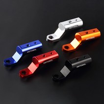 오토바이 스쿠터 사이드미러 백미러 확장 연장 마운트 거치대 브라켓, 블랙