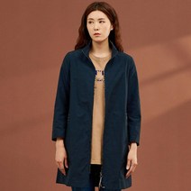 여성 하이넥 모던 데일리 롱 트렌치 코트 [2컬러]