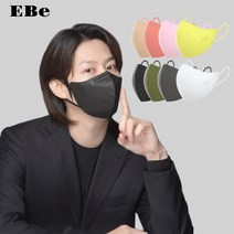 이비에 8컬러 KF94 마스크 10매 김희철 귀편한 새부리형 대형 중형 소형 초소형 세부리형, 연핑크(공산품마스크), 10개