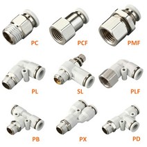 공압 에어 커넥터 피팅 화이트 호스 1/4 1/2 6mm 8mm BSP 스레드 퀵 커플링 기관 호스tpu pvc + 실리콘 재, 09 8-01 (8mm-1l8)_06 SL