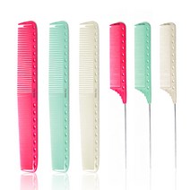 루시피 T/S 335/102 프로페셔널 커트빗 철 꼬리빗 (3color), 355-민트, 1개