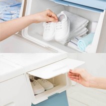 펠리컨 박스 펠리칸 리빙박스 수납장 수납함 수납 박스, 슬림 소 - 아이보리, 1개