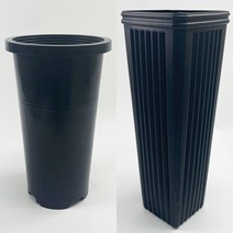 [2개] 국산 5/5.6L PP 원형 사각 긴화분 슬릿화분 플분 심경포트 귤나무용 아보카도키우기, 사각심경포트(5.6L)-2개묶음