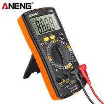 ANENG SZ08 디지털 전압측정기 미터 초박형 스토리지 전문 자동 전압계 AC 220V 저항 손잡이 테스터, 01 주황색
