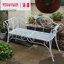 찌니앤미니 북유럽 2인용 빌리 가든 엔틱 야외 정원 벤치의자 카페 테라스 철제 의Hiuha 증정, C