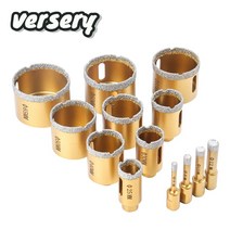 비트 홀쏘 이중 기리 트리머 배송 6-65mm 1pc m10 스레드 건조 진공 납땜 다이아몬드 링 코어 세라믹 타일 구멍 톱 화강암 대리석 비트, 14mm