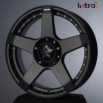 17인치 슈거레이 락스타 I REV 014 매트블랙 8홀 (7.5J +42), 100