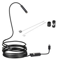USB 내시경 카메라 5.5mm Type-C 0.3MP 뱀 검사 IP67 방수 6 조정 가능한 LED 조명, 씨엔, 회색