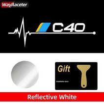 볼보 자동차 호환 부품 반사 바디 비닐 자동차 스티커 볼보 XC90 X40 V40 V50 V60 V70 V90 C30 C40 S40 S60, 17 C40_02 2 Pieces