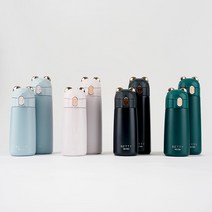 할로베티 보온병 어린이물병 보온보냉병 유치원물병 원터치보온병 곰돌이보온병 텀블러 지니키친, 3.블루, 270ml