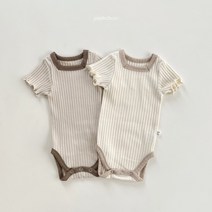 여름 베이비 돌애기 200일아기 선물 바디수트 내복 실내복 카라멜수트