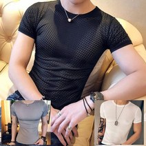 셀러허브(잡화) 남자 쿨핏 머슬핏 여름운동 반팔쫄티 티셔츠