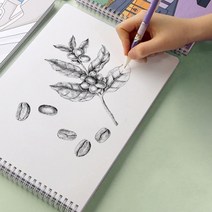 드로잉노트 드로잉북 5호 취미생활 미술용품 문구용품 깔끔한노트, 단일옵션