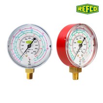 레프코 M2-DS-CLIM32 에어컨 냉동 냉매 압력게이지 (R507 R404A R134a), M2-500-DS-CLIM32 (고압)