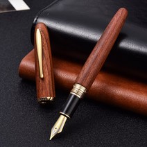 중국만년필 펜글씨-660 천연 붉은 나무 만년필 목성 럭키 스타 황금 펜촉 아름다운 EF/F, 01 EF 0.4mm, 한개옵션1