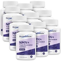99 초순도 설하 nmn 트랜스-레스베라트롤 보충제 유기 900mg 정신 성능 앰프용 노화 방지 부스트 nad+ 강력한 항산화 건강한 노화 지원 신진 대사 개선 1200정, 120카운트(10개 팩)