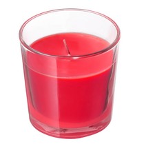 유리컵 향초 신리그 3P 5P 티라이트 캔들 집 사무실 카페 실내 방향 이케아, 3개, 레드베리가든