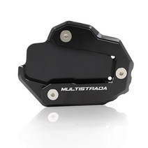 DUCATI 멀티스트라다 950 1100 1200GT 1260 1200 엔듀로 엔듀로 피크 1200S 풋 사이드 스탠드 킥스탠드 확장 패드 지지 플레이트, 없음, 2.Black