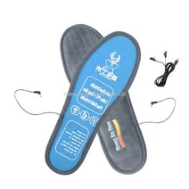 WARM무선 발열신발 열선 온열 보온 신발 깔창 발열 온돌매트 전열매트 USB 충전 가열 남녀, USB 스웨이드 패드 43사이즈 + 전원 코드