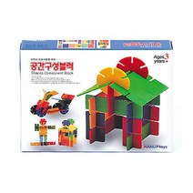 4살 유아 창의력 IQ 발달 끼우는 블럭 재미있는 유치원교구 장난감 도형놀이 조립