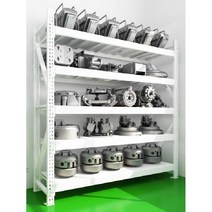 철제 선반 진열대 창고 철재랙 전시대 마트 중량랙 물류 산업용, 150x60x200 나비 구멍 단층 230kg, J. 블루 오렌지 보조 랙 3 레이어