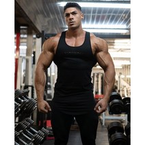 VQ 나시 짐웨어 머슬핏 민소매 빅 풀네임 로고