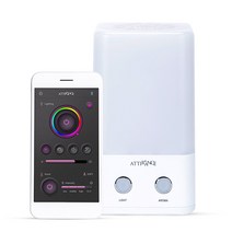 아띠랑스 캔들팟 스마트 캔들워머 + 타이머 예약 기능 + 발향 밝기 조절 + LED 무드등 + 향초 diy 세트 포함 구성, 베이비핑크-일랑일랑