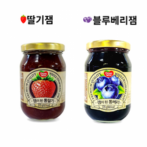 모닝빵 과일잼 다양하게 맛볼수 있는 딸기 블루베리잼, 동원 잼이된베리370g