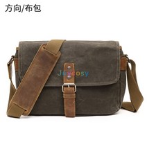 캠코더가방 소니 니콘 캐논 캔버스 미니 싱글 메신저 남성 방수 레트로 카메라 가방 패키지 어깨 슬링 케이스, [01] army green