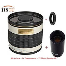 전문 망원 미러 렌즈 + 2x 텔레컨버터 캐논 호환 EOS 1D 1DX 6D 7D 40D 50D 60D 70D 80D 90D 70D 용 f/6.3 500mm, 1.캐논