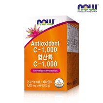 [한국공식총판] 나우푸드 항산화C-1000 60정 1박스 (2개월분), 1,200mg x 60정