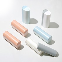 ABC생활 파스텔 휴대용 미니 돌돌이 테이프클리너, 추가 리필테이프 4개