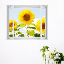 꾸밈데코_창문모양시트지_자연속에서힐링을(중형)(cy566)_포인트시트지창문모양시트지벽장식시트그림창문액자, F타입브라운우드