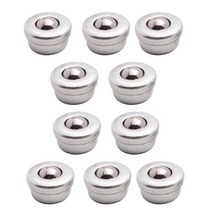 10 PCS 360º 범용베이스 컨베이어 롤러 볼 플랜지 장착 베어링 캐스터, [01] 8mm, 01 8mm