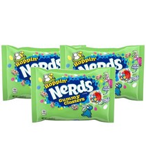 너드 호핀 구미 클러스터 6온스 Nerds Hoppin Gummy Clusters, 3팩