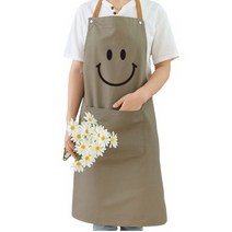 이쁜 러블리 네일 에이프런 카페 공방 꽃집 프릴 커피숍 애견 미용 목공 작업용 학원 업소용 미용사 네일샵 제과 제빵 캐릭터 피부 관리실 속눈썹 음악 학원 자수 쉐프 신혼 누빔 체크, 그레이