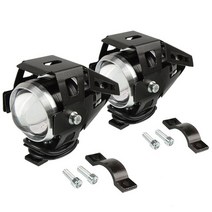 오토바이 LED 라이트 U5 12V 보조 램프 운전 헤드 DRL 안개등 BMW R1200RT F800GT 범용 액세서리, 04 1 pair