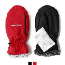 제코 핫팩 벙어리 장갑 + 핫팩 2p, 레드 M 여성