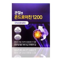 식약처 인증 인정 콘드로이친 관절엔콘드로이친 1200 40대 50대 60대 홈쇼핑 선전 CF 방송 무릎 관절 건강 콘드로이틴 콘드로친 콘드리친 콘드로이드 콘드로틴 콘드라이친, 60정, 2박스