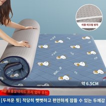 접이식침대 원룸 토퍼 매트리스 쿠션 캐릭터 온열 싱글 더블, 180x200cm-2층 침대는 3차원 고탄력층으로 장시, 컴온덕 업그레이드 도톰한 항균 6.5cm