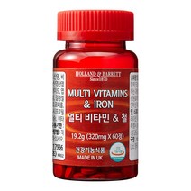 홀랜드앤바렛 멀티 비타민 & 철 60정, 1개