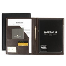 대기업 공무원 오피스 서류 A4 가죽메모패드 BUSINESS, 르다비디앙 브라운