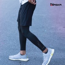 남자 스포츠레깅스 발토시 여름용 레그워머 타이즈, 검정