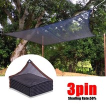 철망 울타리 그물망 능형망 철조망 휀스 블랙 3 핀 안티-uv HDPE 음영 그물 정원 인클로저 화면 울타리 개, 01 3Pin Black Nets_23 3x7m