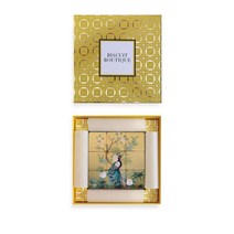 Biscuit Boutique Golden Peacock Mosaic 비스켓부티끄 골든 피코크 모자이크 다크 초콜릿 앤 헤이즐넛 비스킷 봉봉 198g, 1개