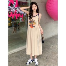 Thousand 슬립스커트 여성 여름 순면 민소매 나시 스커트 잠옷